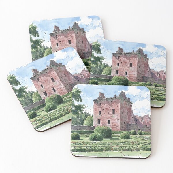 Item preview, Watercolour illustration of Edzell Castle, Angus, Scotland designed and sold by davidelder.
