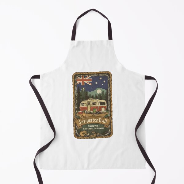 Item preview, Australian Camping Adventure - Vintage Caravan & Great Outdoors Art designed and sold by SasquatchTrail.