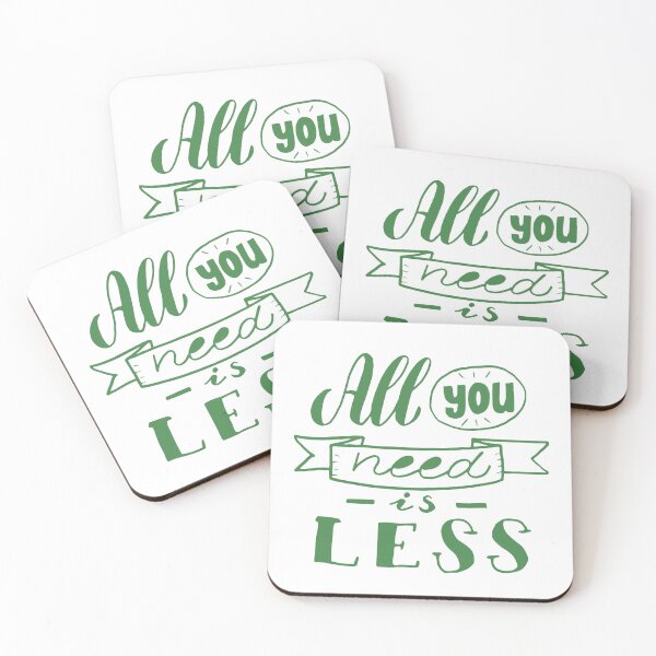 Item preview, "The Minimalist Creed: All You Need Is Less" designed and sold by Billion-design.