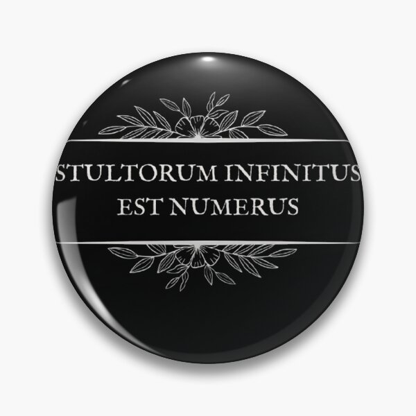 Item preview, Stultorum Infinitus Est Numerus - Latin Quote Dark Academia Art designed and sold by DarkOriginArts.
