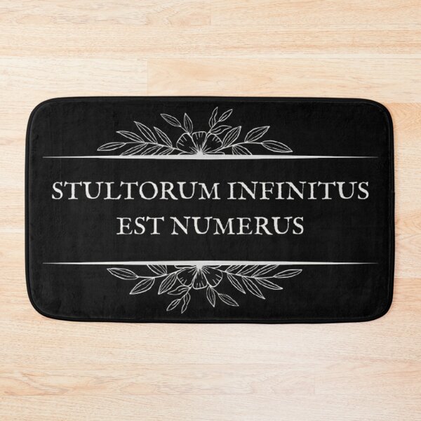 Item preview, Stultorum Infinitus Est Numerus - Latin Quote Dark Academia Art designed and sold by DarkOriginArts.
