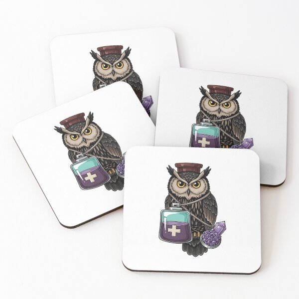 Item preview, Owl Amethyst Crystal Moonlit Medical Bag Gift designed and sold by IllumeInk.