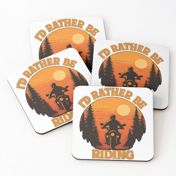 Item preview, I’d Rather Be Riding – Retro Sunset Motorcycle Silhouette designed and sold by Studio821.