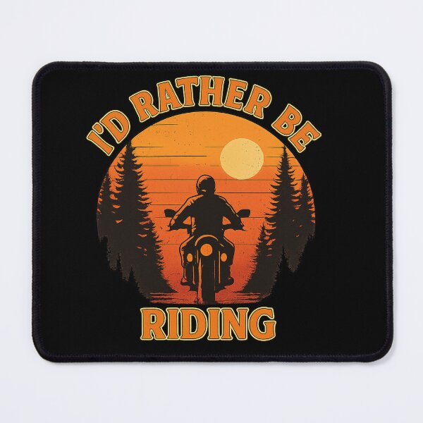 Item preview, I’d Rather Be Riding – Retro Sunset Motorcycle Silhouette designed and sold by Studio821.
