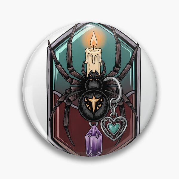 Item preview, Spider Amethyst Crystal Candle and Heart Charm Gift designed and sold by IllumeInk.