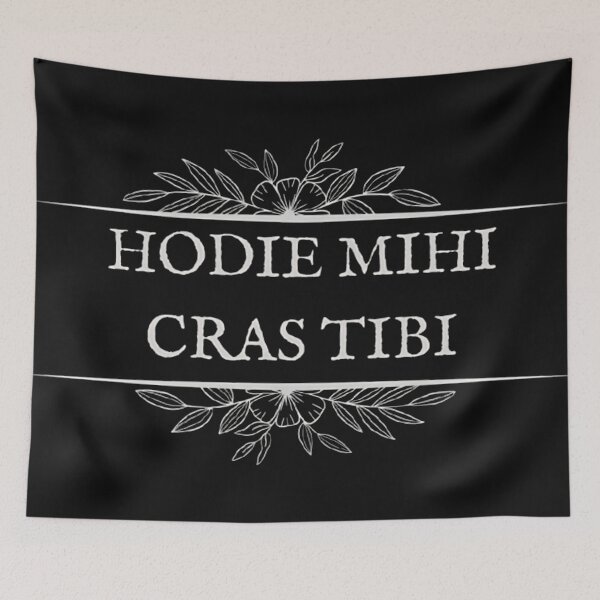 Item preview, Hodie Mihi Cras Tibi - Memento Mori Latin Quote Dark Art designed and sold by DarkOriginArts.