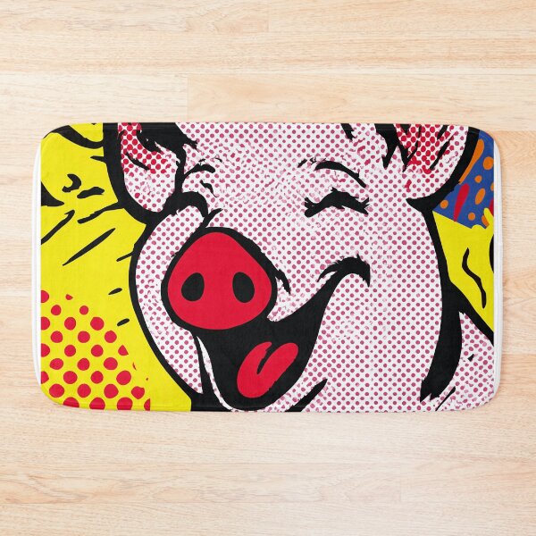 Item preview, Pop Art Laughing Pig designed and sold by lautir.