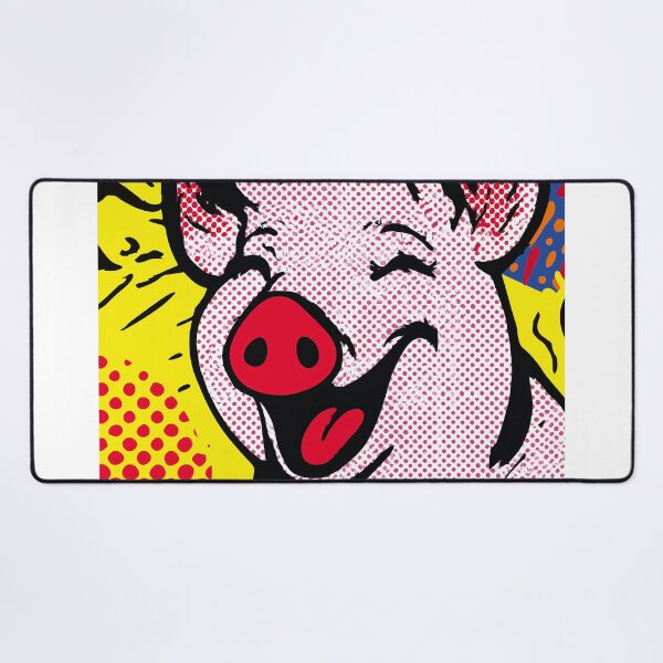 Item preview, Pop Art Laughing Pig designed and sold by lautir.