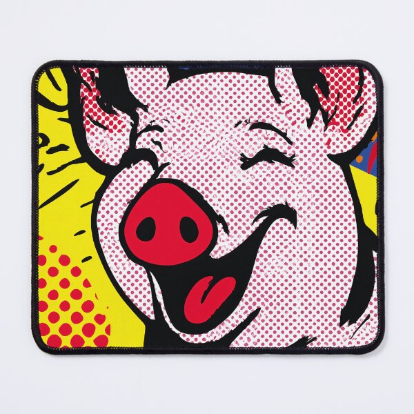 Item preview, Pop Art Laughing Pig designed and sold by lautir.