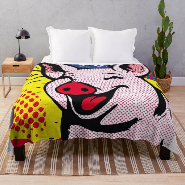 Item preview, Pop Art Laughing Pig designed and sold by lautir.