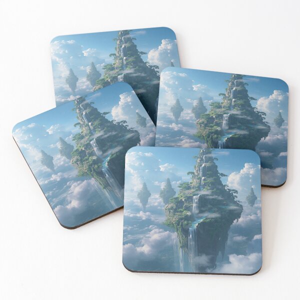 Item preview, Floating Islands Landscape – Alien Fantasy World designed and sold by Luminous Wilds.