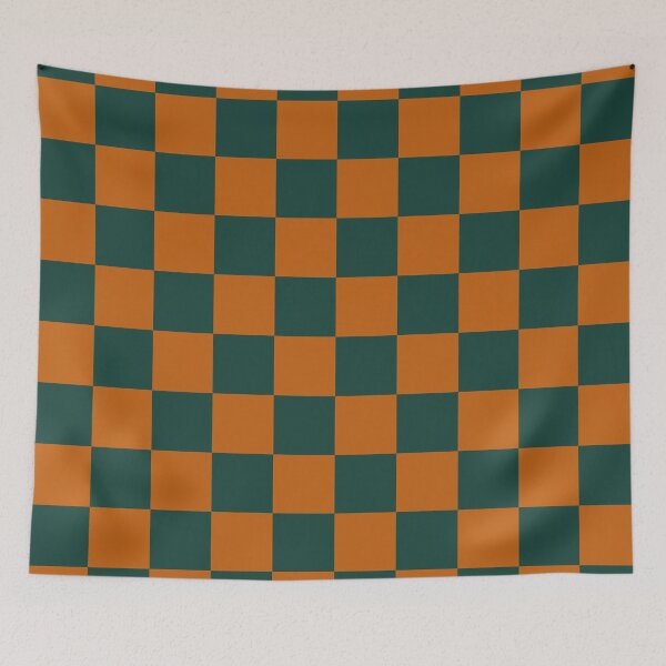 Item preview, MSU green & alloy orange checkered designed and sold by Mint + Midnight.