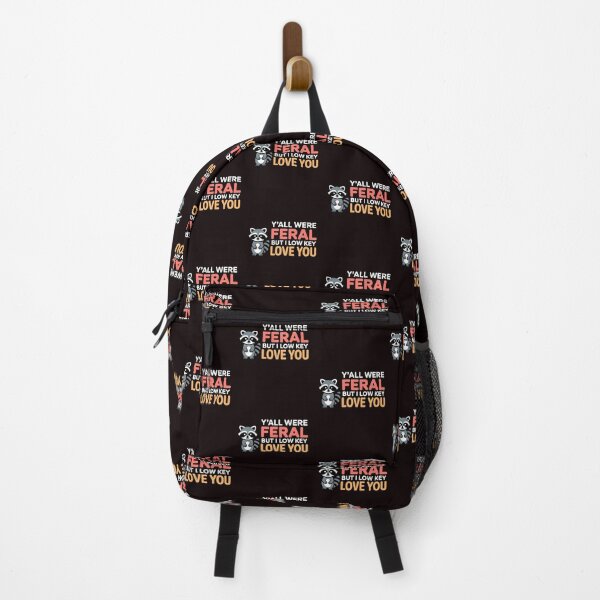 Item preview, Y'all were Feral But I Low Key Love You – End of School Year Raccoon Meme Teacher Humor Gift designed and sold by Redgiant87x.