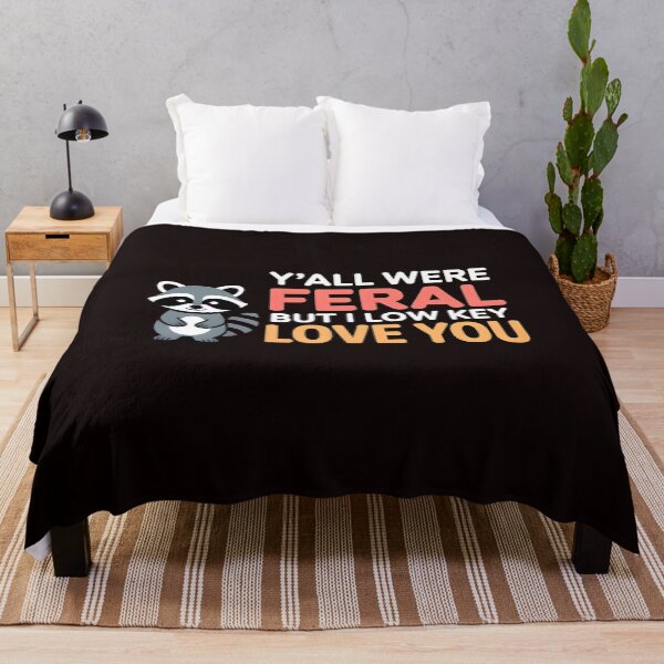 Item preview, Y'all were Feral But I Low Key Love You – End of School Year Raccoon Meme Teacher Humor Gift designed and sold by Redgiant87x.