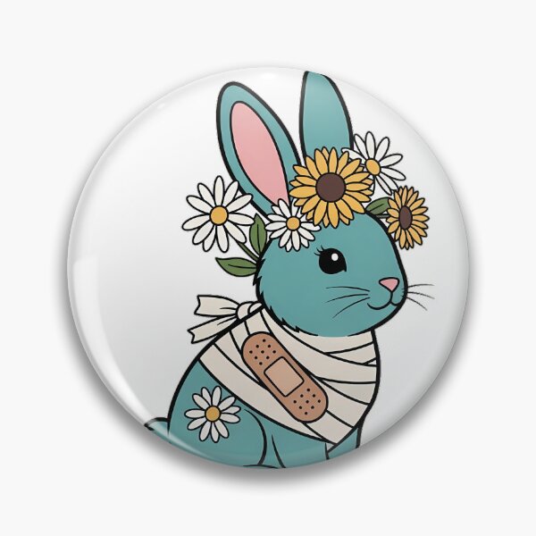 Item preview, Bunny Bandage and Flower Cluster Gift designed and sold by pumsquare.