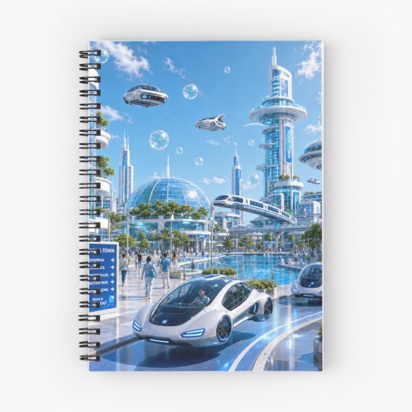 Item preview, Frutiger Future - Future City in Frutiger Aero Theme designed and sold by Unpredictable Fat Cat.