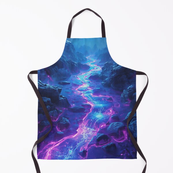 Item preview, Glowing Energy River – Sci-Fi Fantasy Landscape designed and sold by Luminous Wilds.