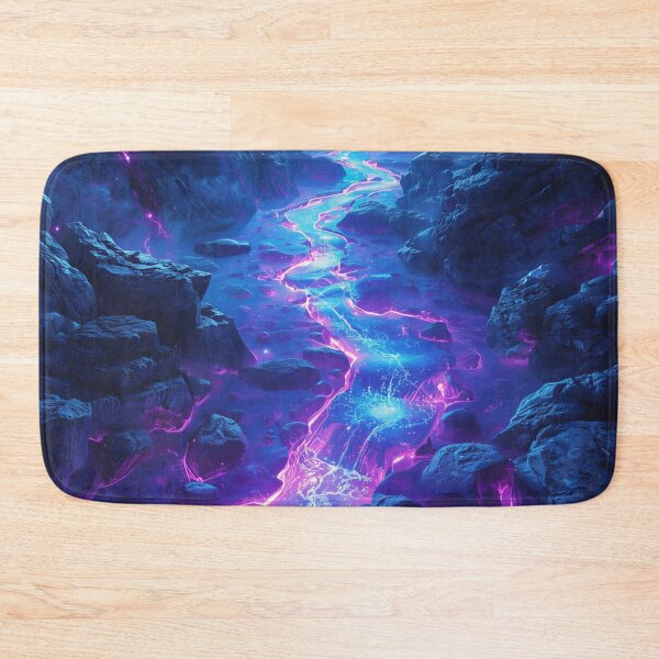 Item preview, Glowing Energy River – Sci-Fi Fantasy Landscape designed and sold by Luminous Wilds.