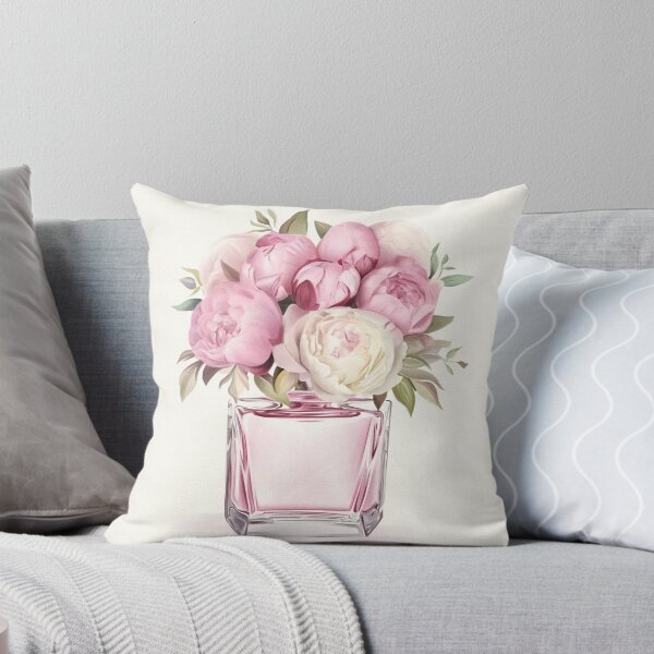 Item preview, Pink Peonies in a Perfume Bottle Illustration designed and sold by katemaxi.