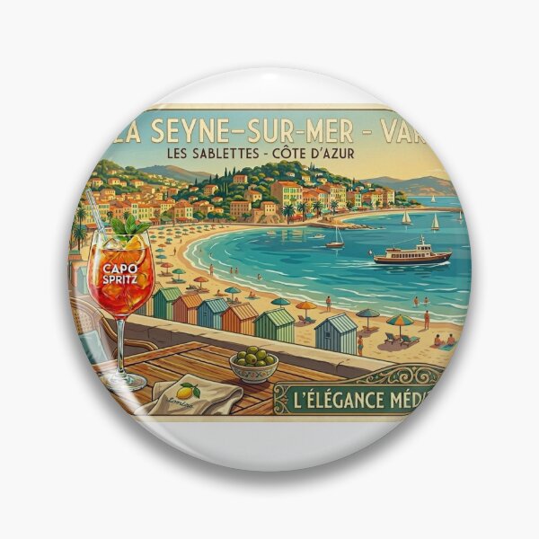 Item preview, Vintage La Seyne-sur-Mer - Capo Spritz in Les Sablettes designed and sold by Haliotisc.