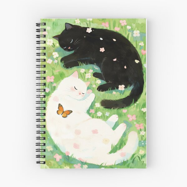 Item preview, Black cat and white cat designed and sold by xianxiu-ling.