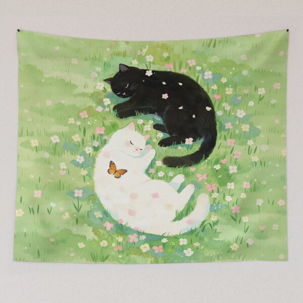 Item preview, Black cat and white cat designed and sold by xianxiu-ling.
