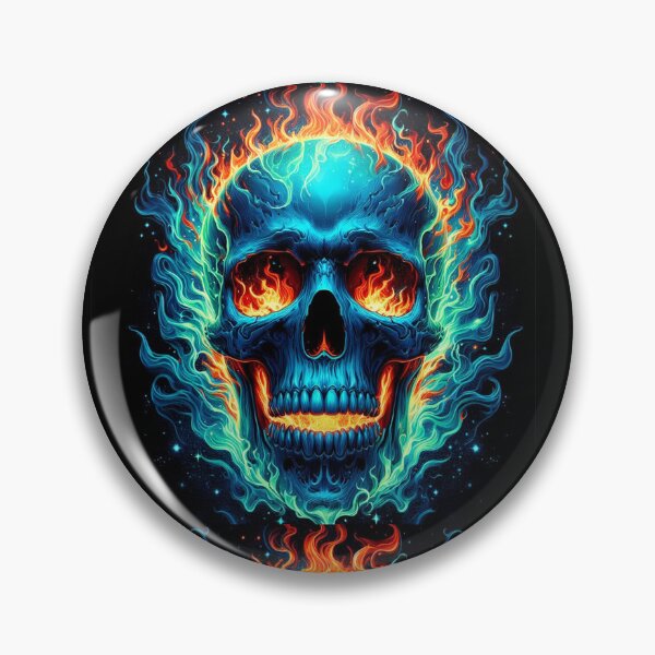 Item preview, Firey Skull Magic designed and sold by Fuzzymooselogs.