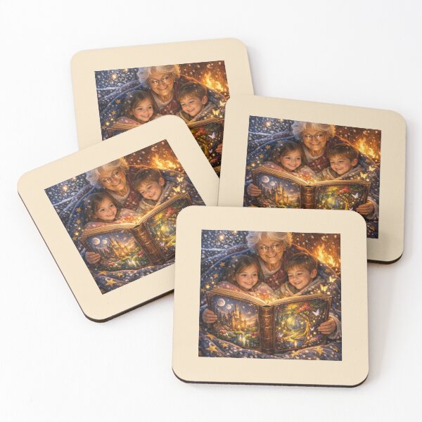 Item preview,  Warm Moment with Grandma and Kittens. designed and sold by JoyNest = "The nest of joy".