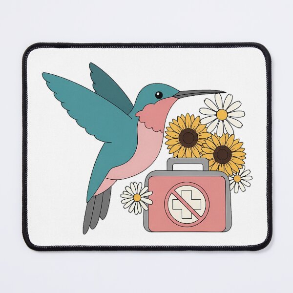 Item preview, Hummingbird Sunflower First Aid Pouch Gift designed and sold by pumsquare.