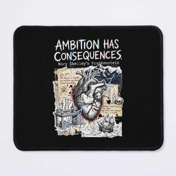 Item preview, Ambition Has Consequences Mary Shelley Frankenstein Gothic Science designed and sold by Fenay Designs.