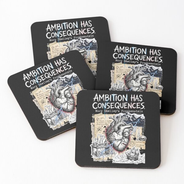Item preview, Ambition Has Consequences Mary Shelley Frankenstein Gothic Science designed and sold by Fenay Designs.