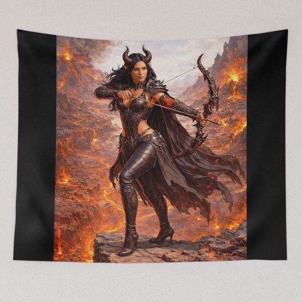 Item preview, Infernal Demon Archer in Volcanic Wasteland designed and sold by thor81pl.