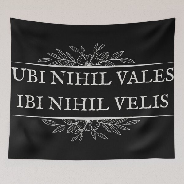 Item preview, Ubi Nihil Vales Ibi Nihil Velis - Stoic Latin Quote Dark Art designed and sold by DarkOriginArts.
