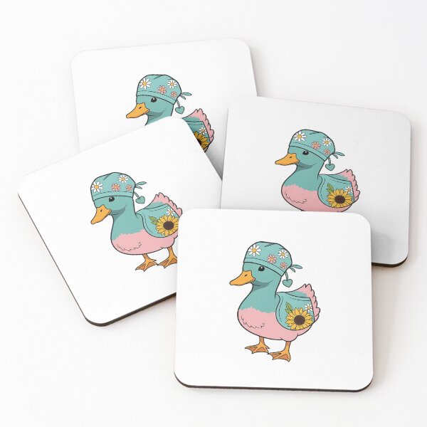 Item preview, Heart Charm Duck Teal Scrub Cap Gift designed and sold by pumsquare.