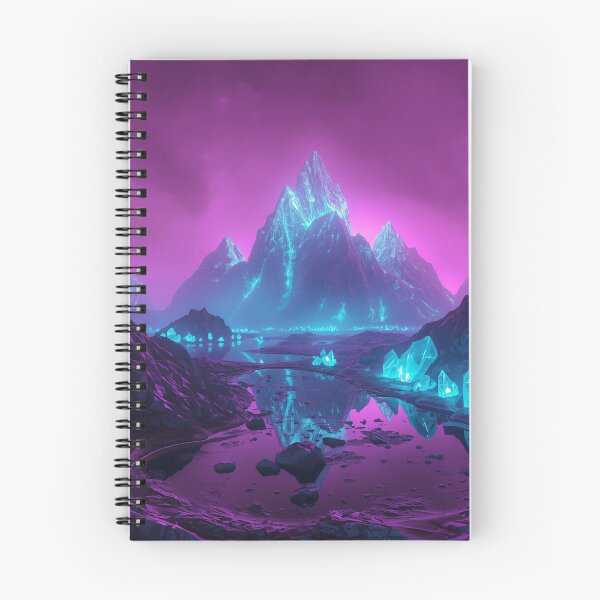 Item preview, Crystal Mountains – Alien Fantasy Landscape Art designed and sold by Luminous Wilds.