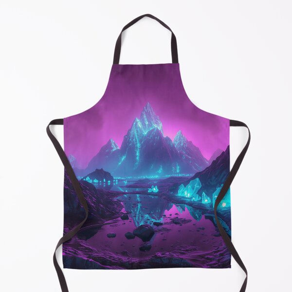 Item preview, Crystal Mountains – Alien Fantasy Landscape Art designed and sold by Luminous Wilds.