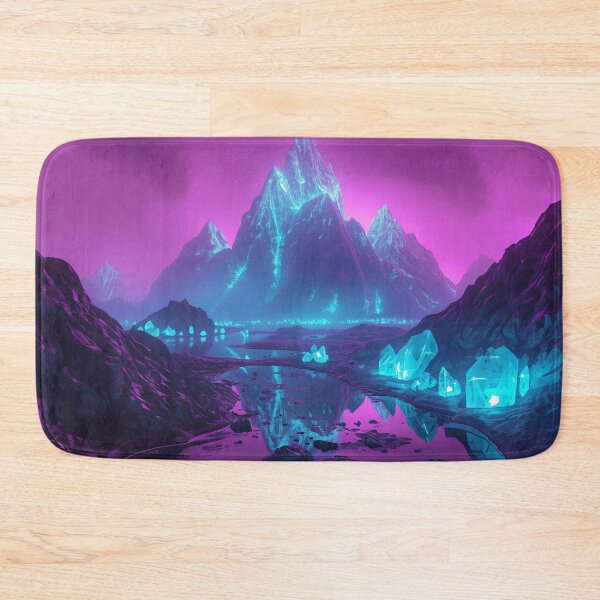 Item preview, Crystal Mountains – Alien Fantasy Landscape Art designed and sold by Luminous Wilds.