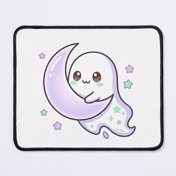 Item preview, Kawaii Pastel Ghost – Hugging Crescent Moon Aesthetic designed and sold by RADesignHub.