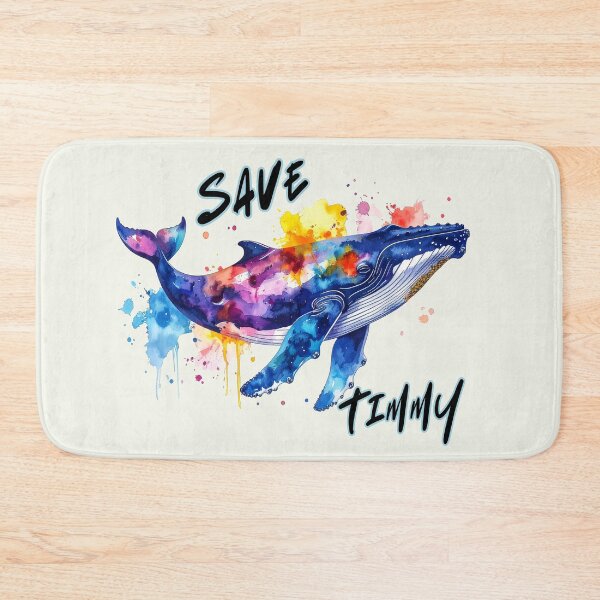 Item preview, Save Timmy, the humpback whale in the Baltic Sea near Poel, in colorful print designed and sold by LiskoDesign.