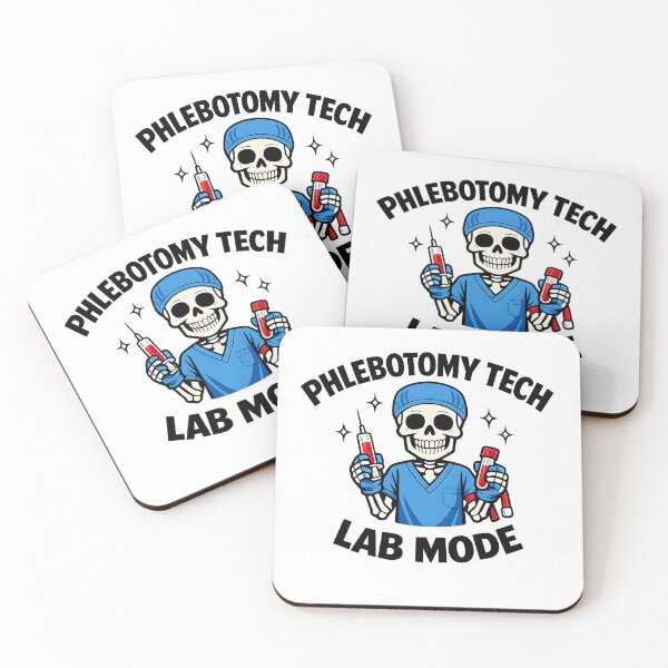 Item preview, Phlebotomy Tech Lab Mode Skeleton Funny Blood Draw Medical Humor Dark Cute Design designed and sold by ClinicalHubs.