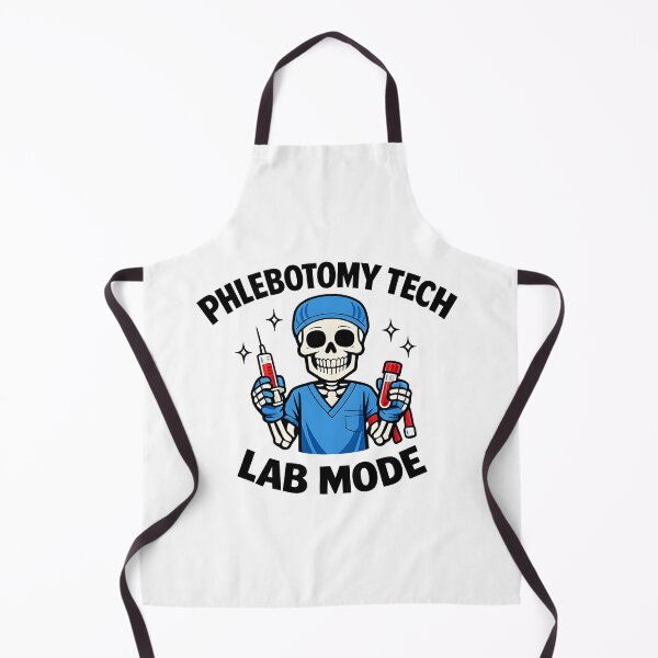 Item preview, Phlebotomy Tech Lab Mode Skeleton Funny Blood Draw Medical Humor Dark Cute Design designed and sold by ClinicalHubs.