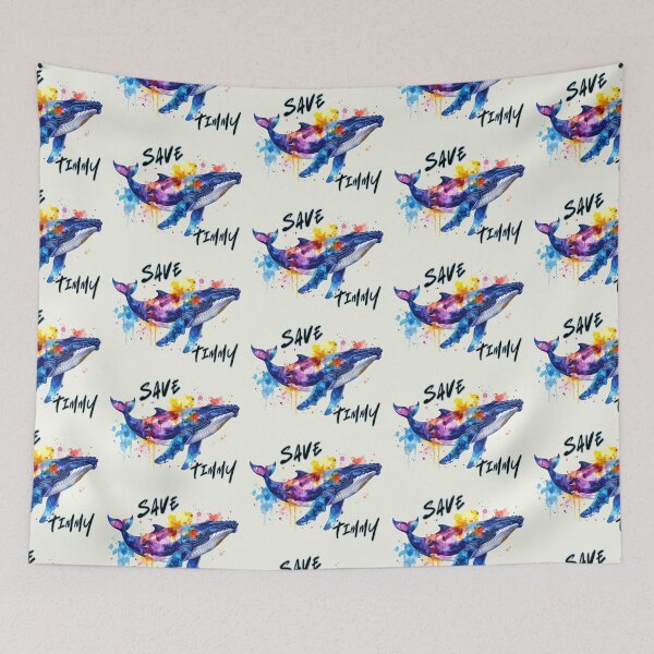 Item preview, Save Timmy, the humpback whale in the Baltic Sea near Poel, in colorful print designed and sold by LiskoDesign.