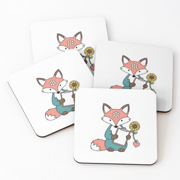 Item preview, Heart Charm Fox Clipboard Gift designed and sold by pumsquare.