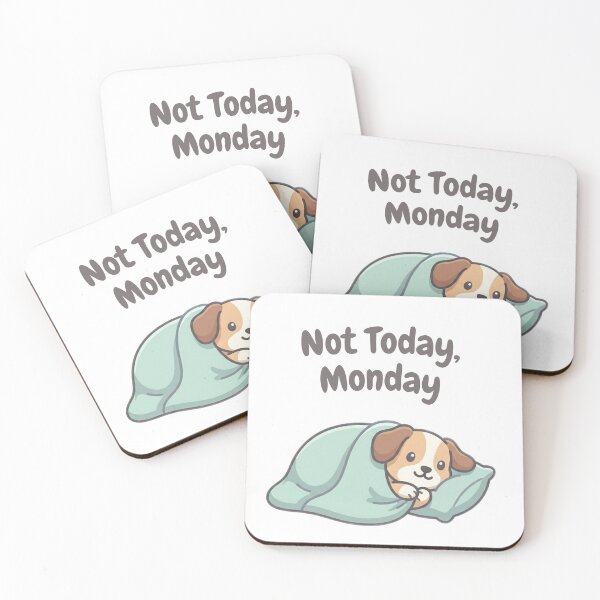 Item preview, Not Today Monday Mug designed and sold by TheFluffyPress.