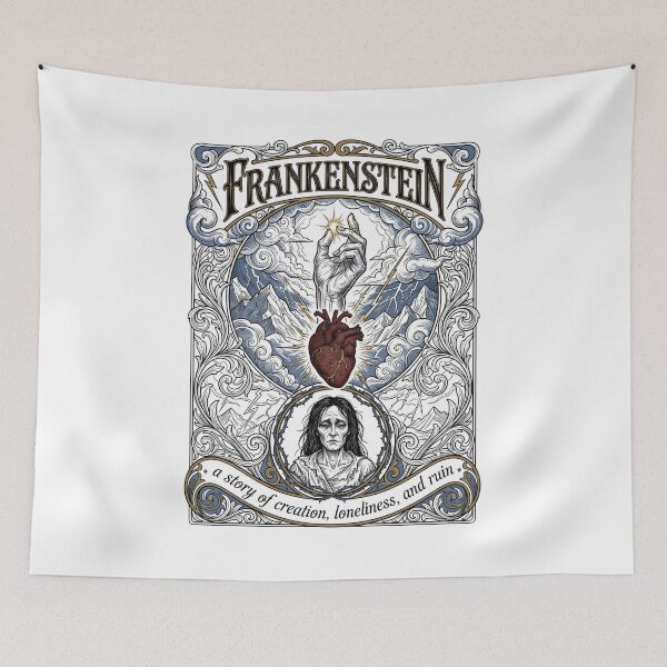 Item preview, Frankenstein Story Of Creation Loneliness And Ruin Design designed and sold by Fenay Designs.