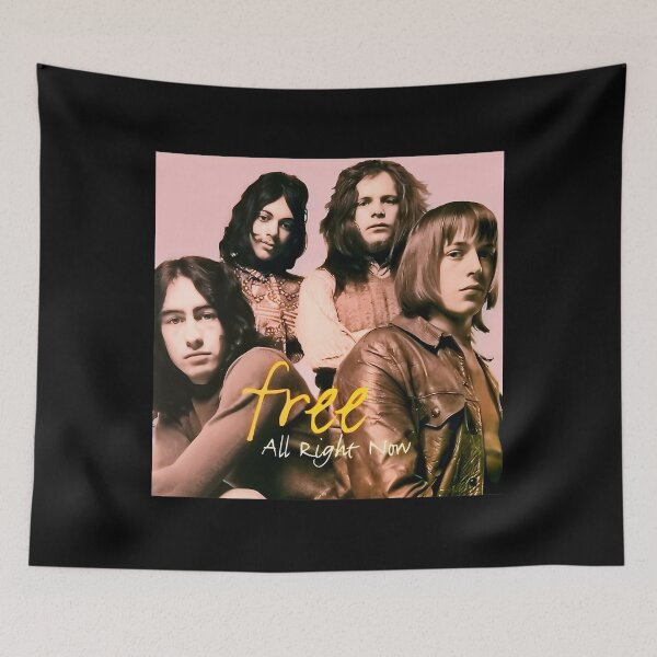 Item preview, Free All Right Now Band Poster designed and sold by luturtle studio.