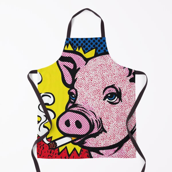 Item preview, Colorful Smoking Pig Pop Art designed and sold by lautir.