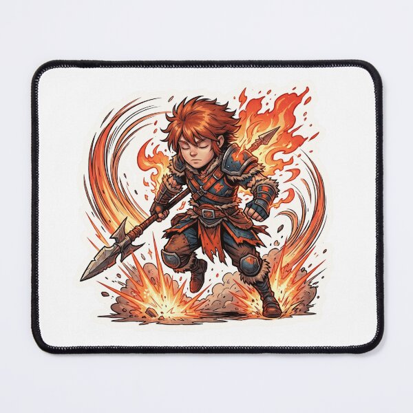Item preview, Chaotic Yordle Warrior & Wild Lizard Mount Die-Cut Sticker – Bold Cartoon Fantasy Art designed and sold by designerr23 ⭐⭐⭐⭐⭐.