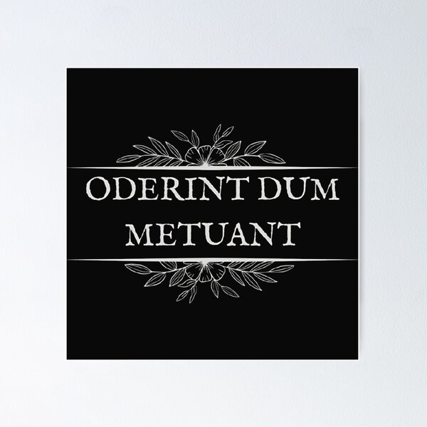 Item preview, Oderint Dum Metuant - Caligula Quote Dark Academia Art designed and sold by DarkOriginArts.