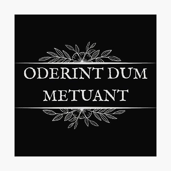 Item preview, Oderint Dum Metuant - Caligula Quote Dark Academia Art designed and sold by DarkOriginArts.